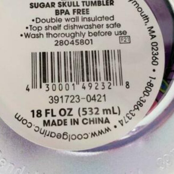 Halloween / Day of the Dead Sugar Skull Cup - Picture 5 of 5